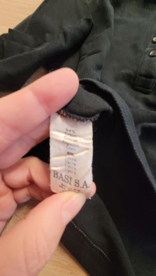 Polo Lacoste Mujer Talla 40 Negro