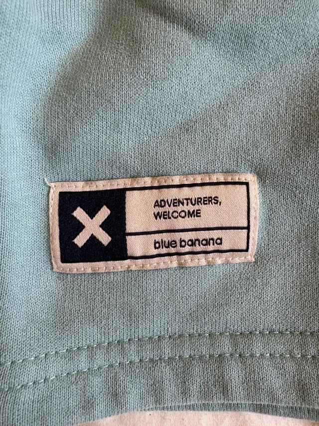 Sudadera Blue Banana color menta talla XS