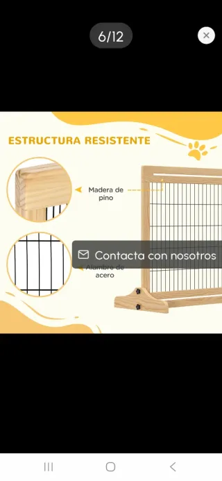 Barrera de seguridad madera