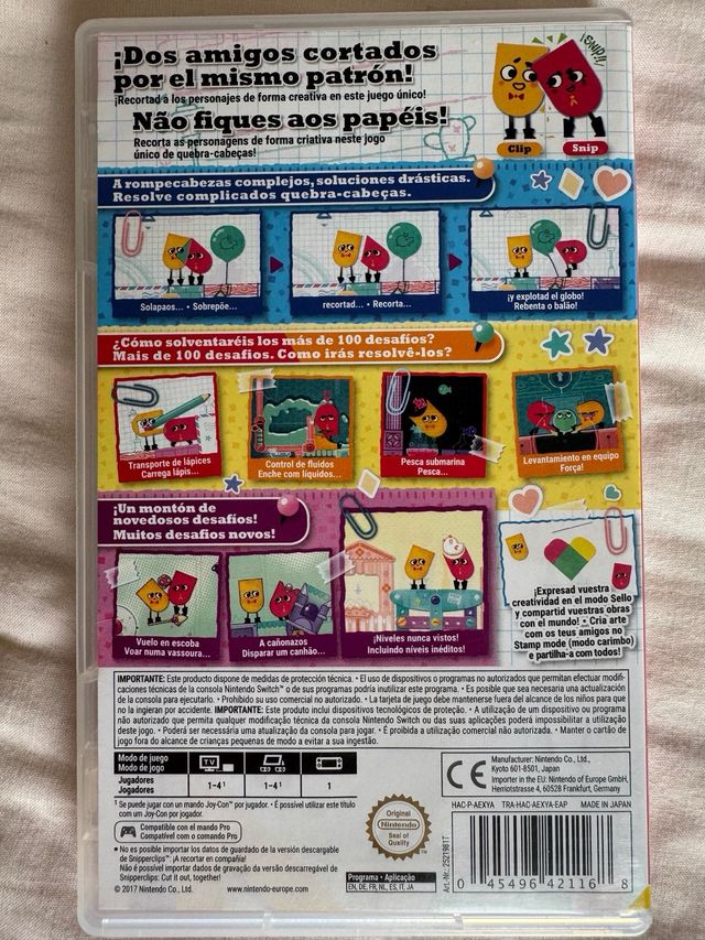 Snipperclips Plus Nintendo Switch