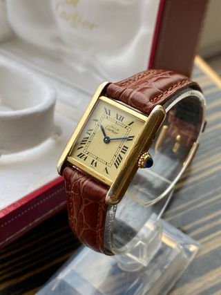 Must de Cartier Tank Vermeil Reloj Mujer