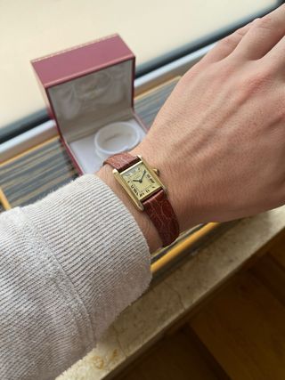 Must de Cartier Tank Vermeil Reloj Mujer