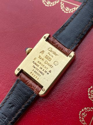 Must de Cartier Tank Vermeil Reloj Mujer