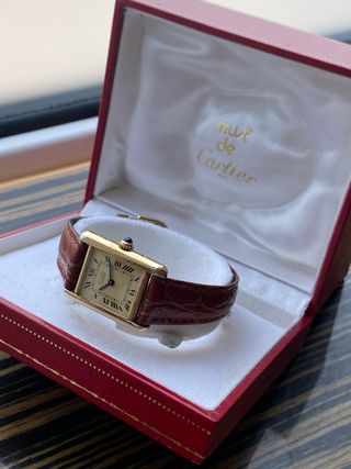 Must de Cartier Tank Vermeil Reloj Mujer