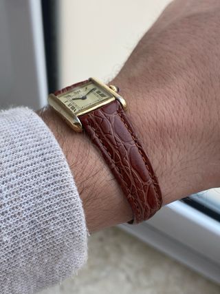 Must de Cartier Tank Vermeil Reloj Mujer