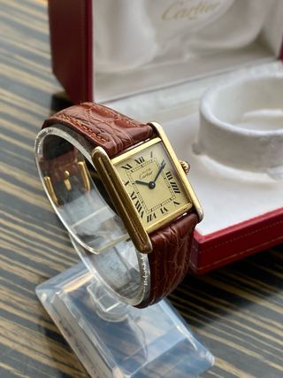 Must de Cartier Tank Vermeil Reloj Mujer
