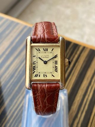 Must de Cartier Tank Vermeil Reloj Mujer