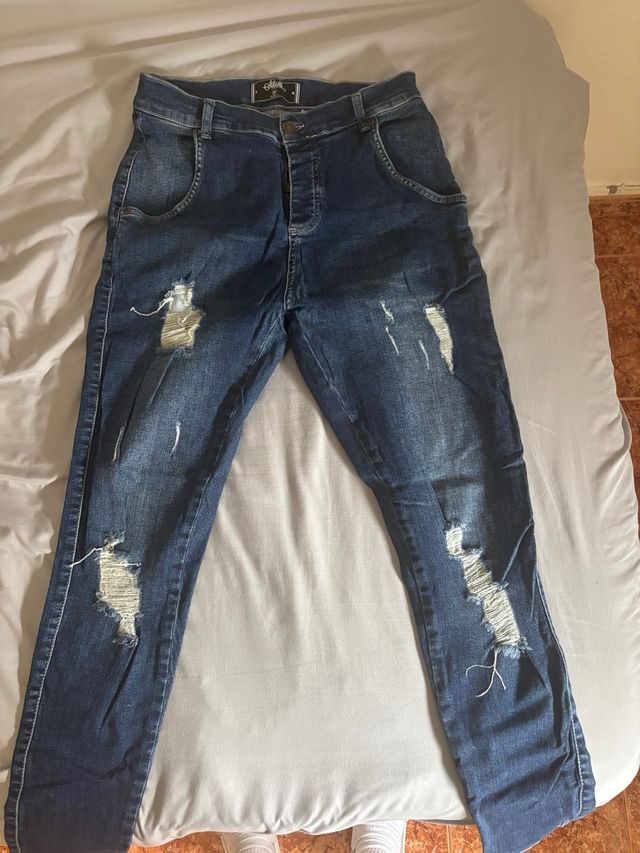 Vaqueros SikSilk desgastados