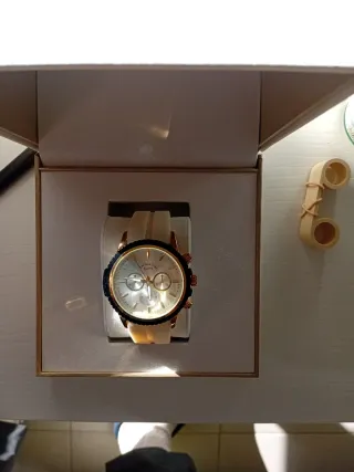 Reloj Fossil Dorado y Blanco Hombre