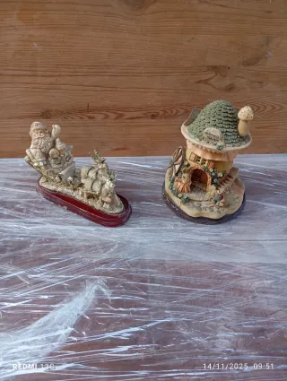 Decorazioni Natalizie Babbo Natale e Casa Fungo