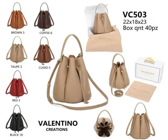 Borsa Valentino Creations Nera e Marrone