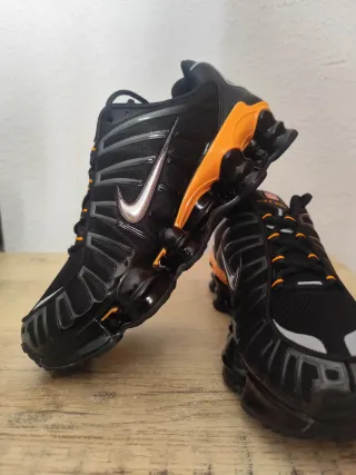Nike Shox TL Talla 42.5 Negro Naranja