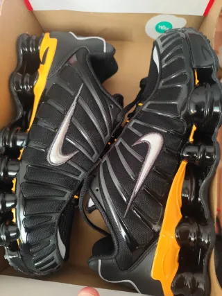 Nike Shox TL Talla 42.5 Negro Naranja