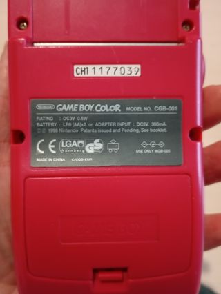Consola Game Boy Color Roja + Juegos