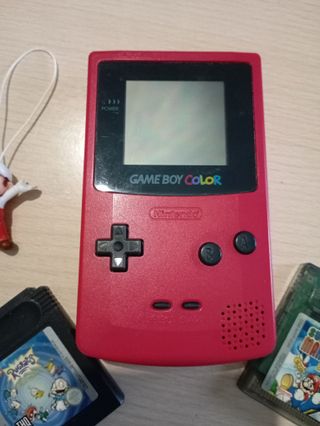 Consola Game Boy Color Roja + Juegos