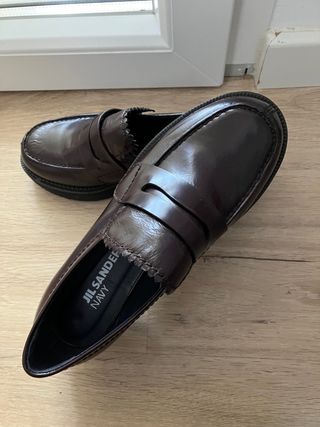 Mocasines Jil Sander Navy Marrones. v