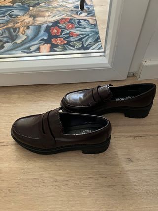 Mocasines Jil Sander Navy Marrones. v