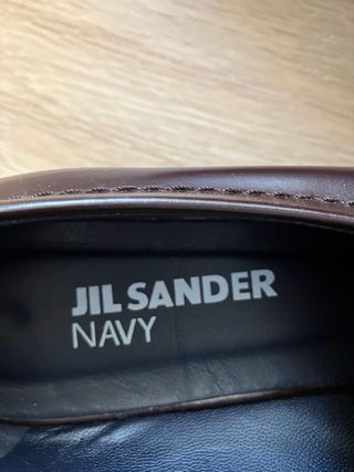 Mocasines Jil Sander Navy Marrones. v
