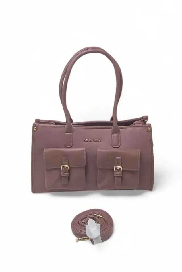 Borsa COCO NUDA marrone con tracolla