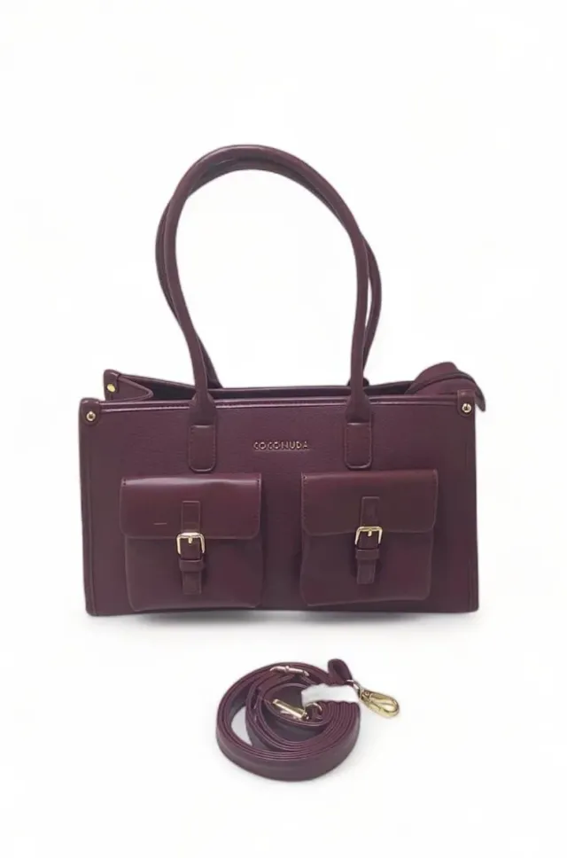 Borsa COCO NUDA marrone con tracolla