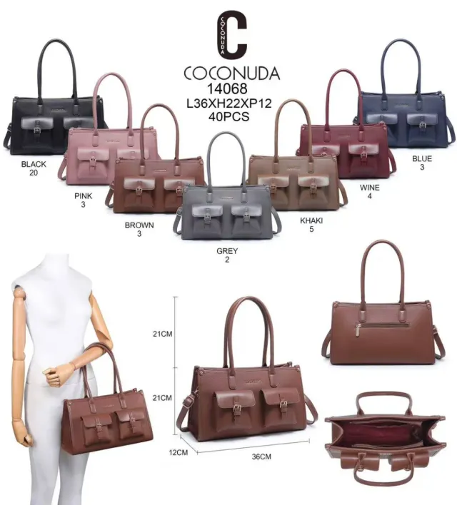 Borsa COCO NUDA marrone con tracolla