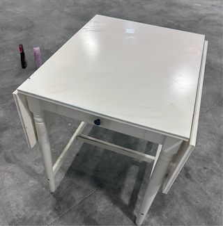 Mesa IKEA INGATORP Blanca Extensible Cajón