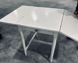 Mesa IKEA INGATORP Blanca Extensible Cajón