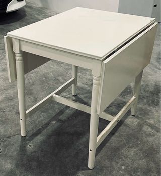 Mesa IKEA INGATORP Blanca Extensible Cajón