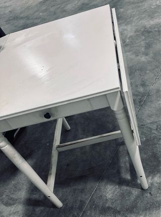 Mesa IKEA INGATORP Blanca Extensible Cajón