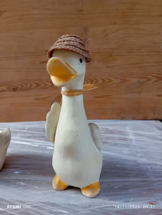 Set 3 Decorazioni Natale Anatre Cappello