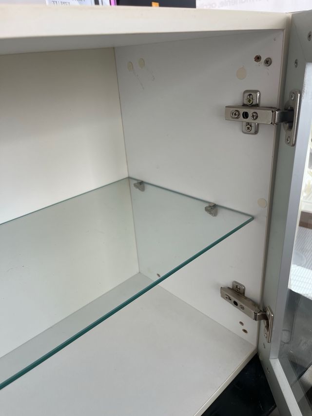 Vitrina expositora cristal y metal