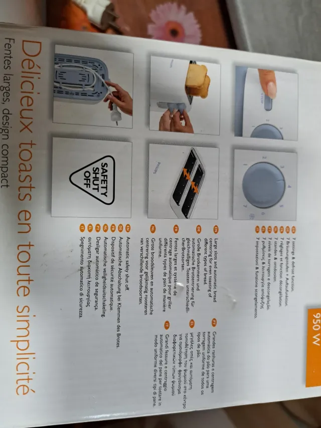 Tostadora Philips Blanca