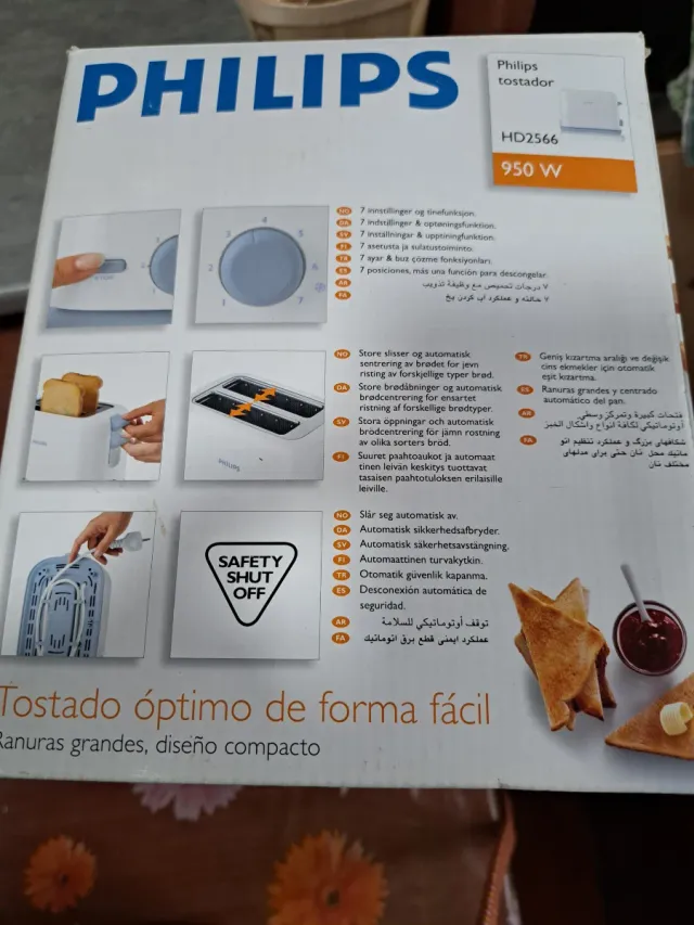 Tostadora Philips Blanca