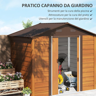 Casetta da Giardino 4.07m2 in Acciaio Zincato con
