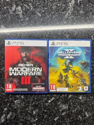 PS5 Helldivers 2 y Call of Duty MWIII