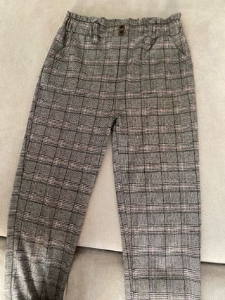 Pantalón niña cuadros