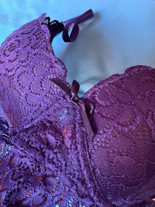 Lote 2 Sujetadores de encaje beige Talla 90C