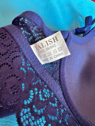 Lote 2 Sujetadores de encaje beige Talla 90C