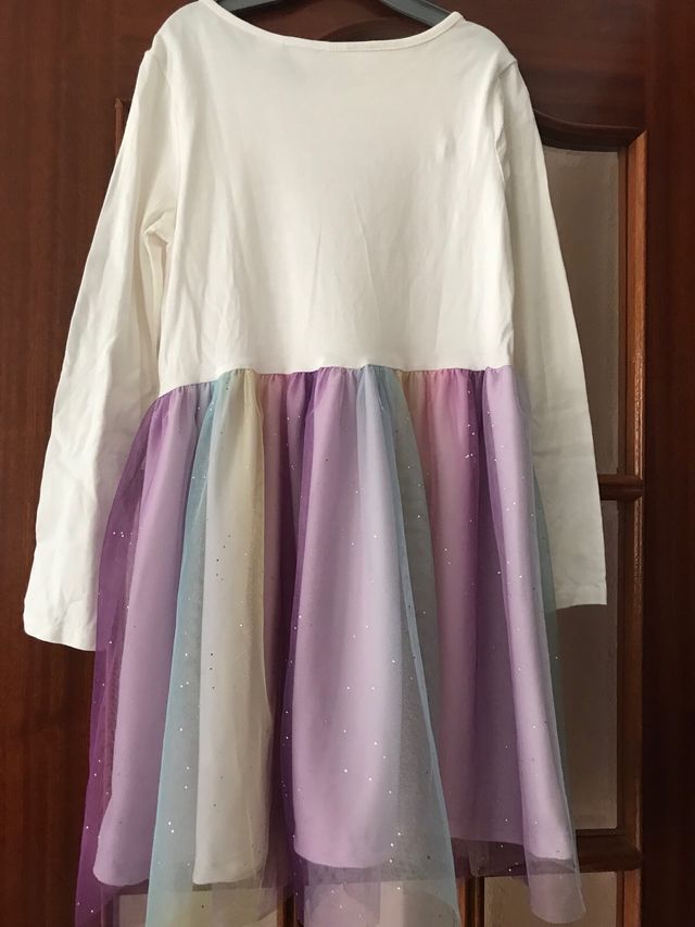 Vestido H&M Manga Larga 7/8 Años