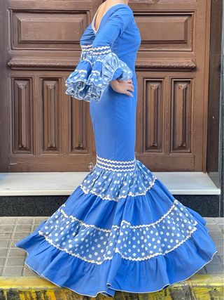 Traje de flamenca canastero talla 36 más o menos
