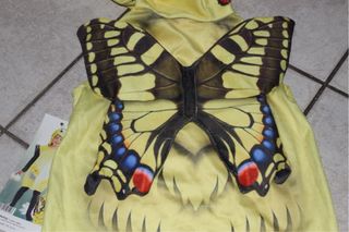 Vestito/Costume da Farfalla Gialla taglia 3-4 anni