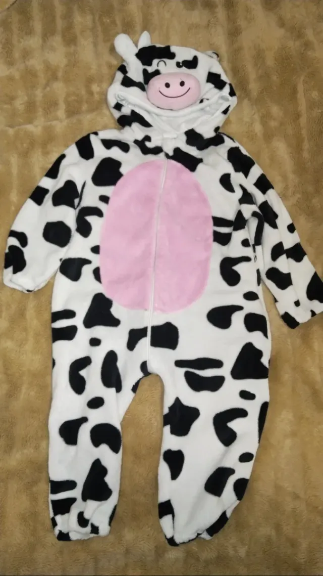 Pijama/Disfraz Vaca Infantil Talla 3/4-4 años