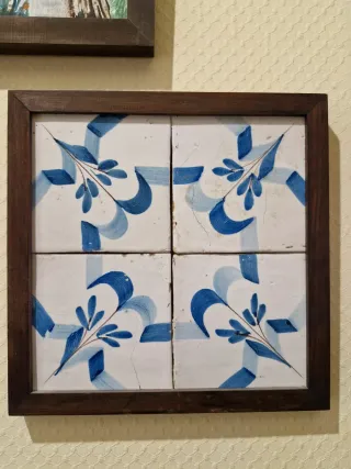 4 Azulejos Antiguos S. XVII