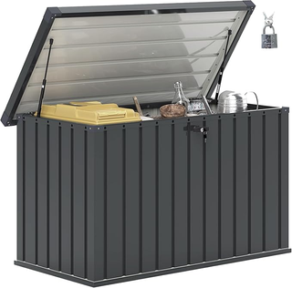 Baule da Esterno da 400L con Coperchio a Doppia Le