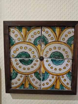 4 Azulejos Antiguos Decorativos