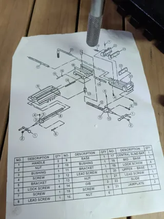 Mordaza en cruz 150 mm
