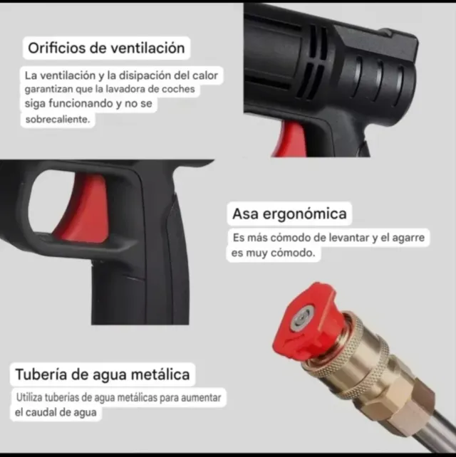 Limpador de Alta Pressão Sem Fio Recarregável