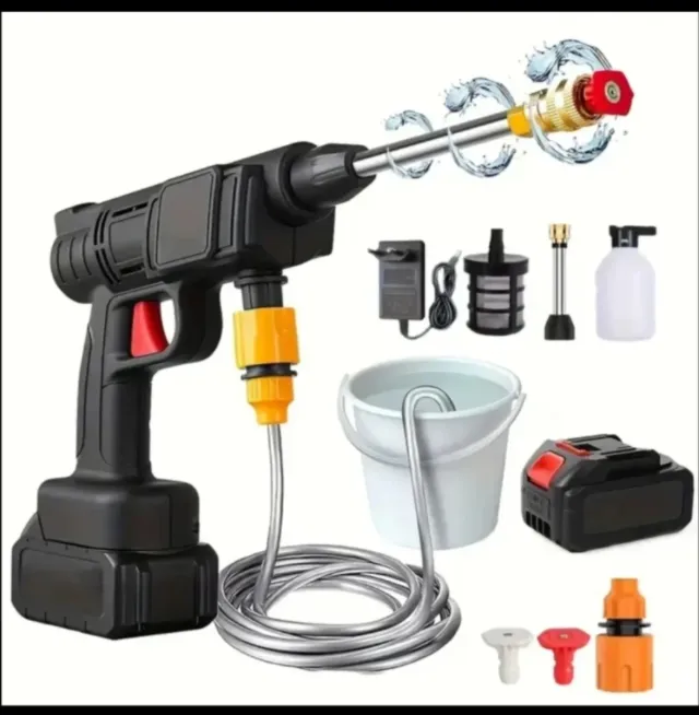 Limpador de Alta Pressão Sem Fio Recarregável