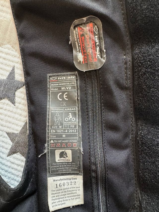 Chaleco Airbag Moto Hit-Air MLV2