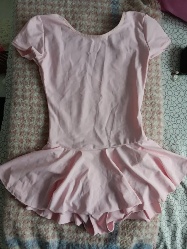 Malla de ballet rosa con falda